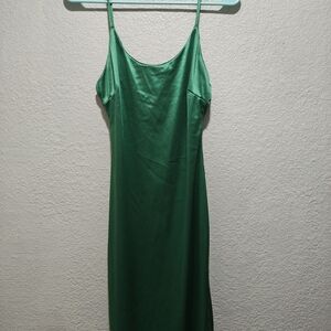 Absolutely Emerald Satin Slip
